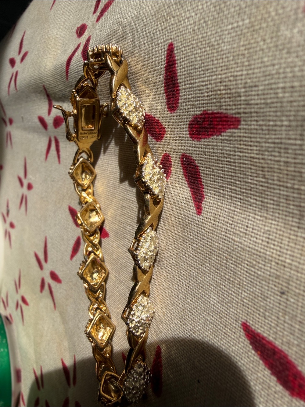 Gold Crystal Accent Women’s Bracelet
